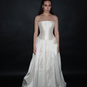 Floor Sample US 2 Topaza Pella Strapless Maxi Corset Dress